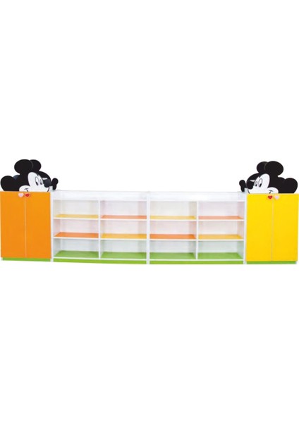 Sevimli Fare Figürlü Dolap Seti