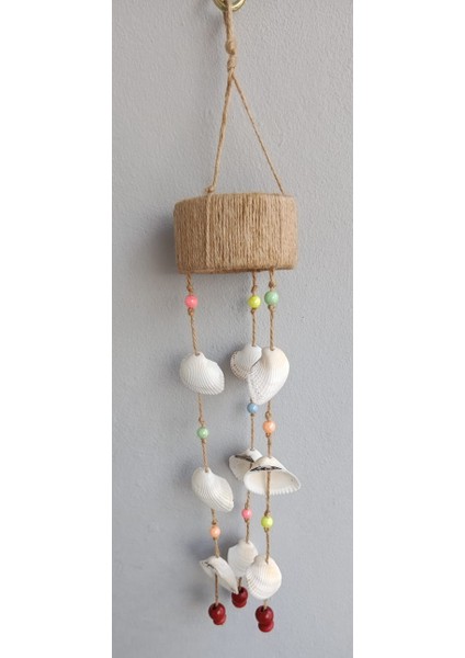 -El Yapımı Deniz Kabuklu Rüzgar Çanı