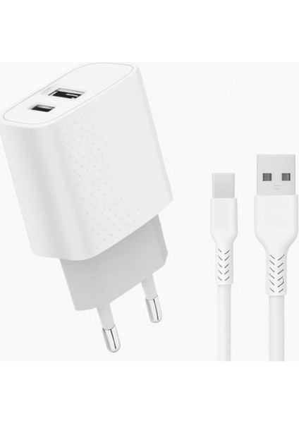 Elb-43 25W 2'li USB Başlık Type-C Kablolu Set Hızlı Şarj Akım Korumalı Şarj Seti fiyatları