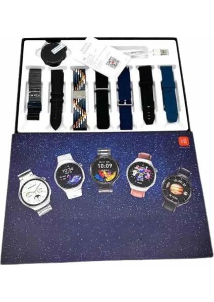 Akıllı Saat Çoklu Kordon Seçenekli Dokunmatik Ekran Nabız Sensörlü modelleri