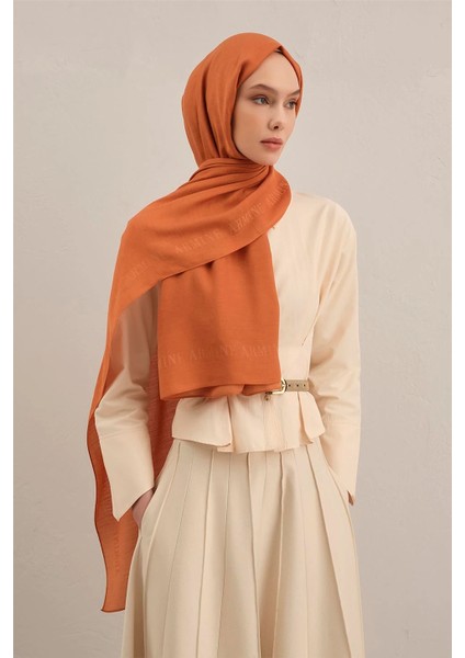 Logo Bordürlü Pamuk Ipek Şal 1 72