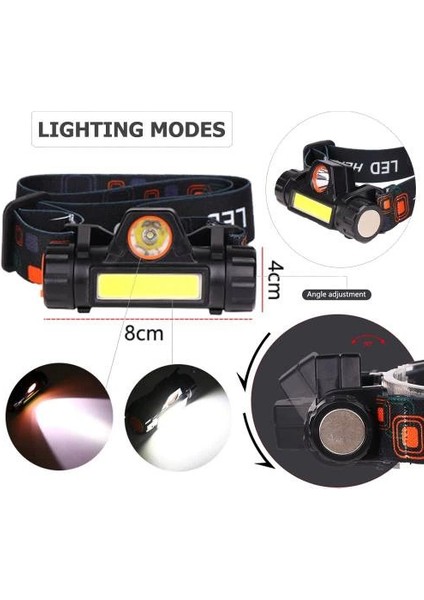 F-3434 Şarjlı Mıknatıslı Kafa Feneri