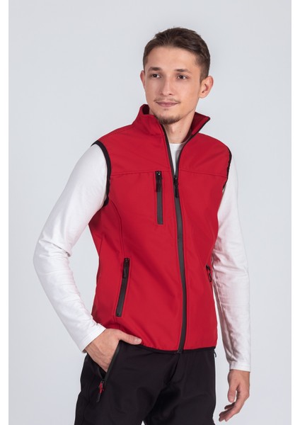 Softshell Dik Yaka Erkek Yelek