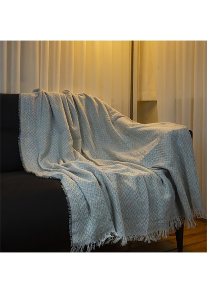 Lodos Home Pamuklu Çift Taraflı Koltuk & Kanepe Örtüsü Şalı 170X210 cm – Terletmez, Yumuşak Dokulu