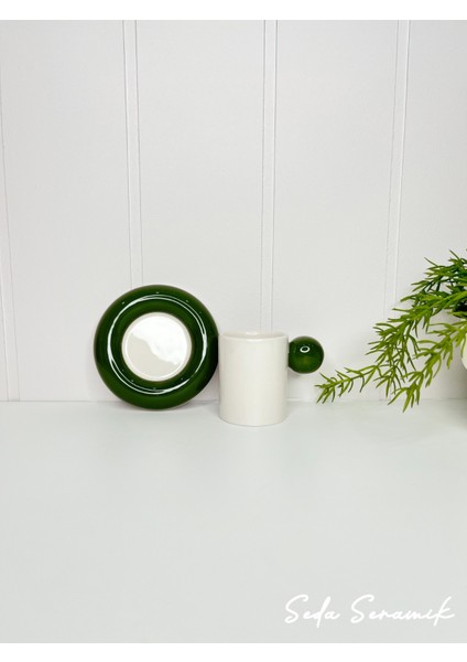 El Yapımı 9 Renk Draje Seri 4 Parçalı 2 Kişilik Kahve Fincan Takımı modelleri