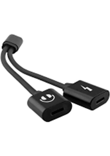 HY-XO38 Gümüş 2 In 1 Şarj+Kulaklık Lightning Metal G