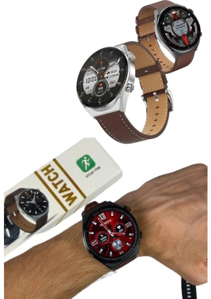 Akıllı Saat Çelik Kordon Çağrı Cevaplama Amoled Ekran Titreşimli Uyku ve Sağlık Takibi fırsatları