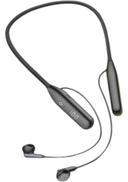 100 Saat Kablolu Boyun Askılı Dijital Göstergeli Bluetooth Kulaklık modelleri