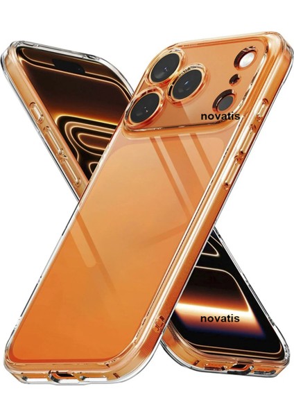 Iphone 17 Pro Max Uyumlu 3D Kamera Korumalı Yumuşak Şeffaf Renksiz Silikon Kılıf Kapak