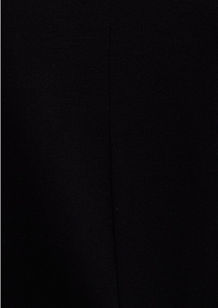 V Yaka Siyah Basic Viskoz Tişört 166449-900