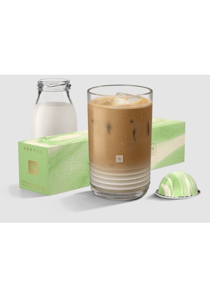 Pistachio Vanilla Flavour - Vertuo Kapsül Kahve 10LU ( Vertuo Makineler Için Uygundur)