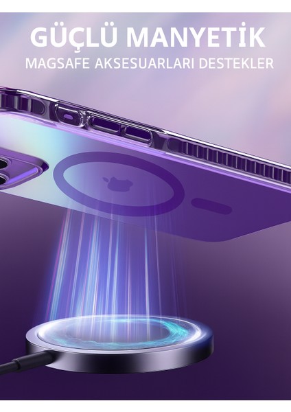 iphone 16 Pro Max Kılıf Magsafe Uyumlu Renk Geçişli Darbe Emici Degrade Kapak modelleri