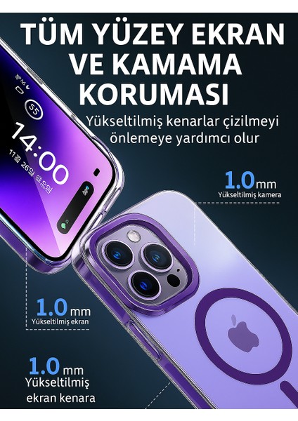 iphone 16 Pro Max Kılıf Magsafe Uyumlu Renk Geçişli Darbe Emici Degrade Kapak indirimleri