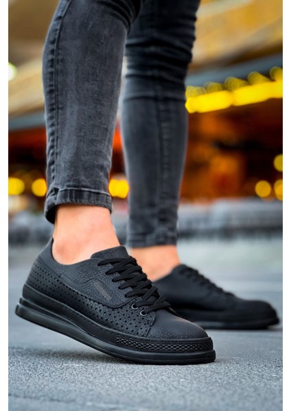 Cowien Premium Erkek Tarz Bağcıklı Sneaker Siyah fiyatları