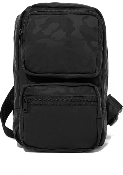Kamuflaj Baskılı Siyah Çapraz Çanta 091811-900