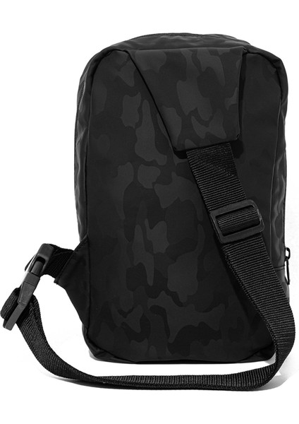 Kamuflaj Baskılı Siyah Çapraz Çanta 091811-900