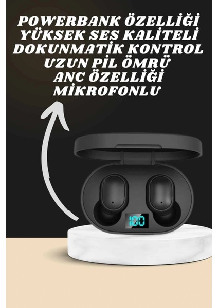 Dijital Göstergeli Kulaklık ve 7 Kordonlu Akıllı Saat Android ve Ios Uyumlu Uyku Takibi Sesli Görüşme fiyatları