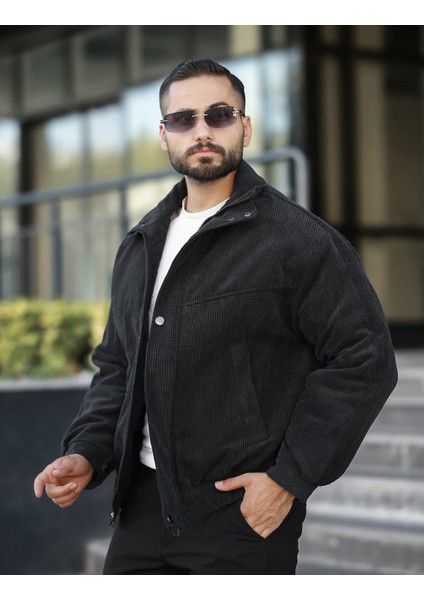 Oversize Kadife Erkek Ceket Siyah fırsatları
