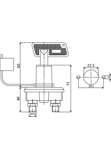 Akü Devre Kesicisi Isıya Dayanıklı Elektrik Anahtar Şalter 100A fırsatları