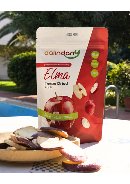 Freeze Dried Dondurularak Kurutulmuş Elma Dilimleri 20 Gram X3 fiyatları