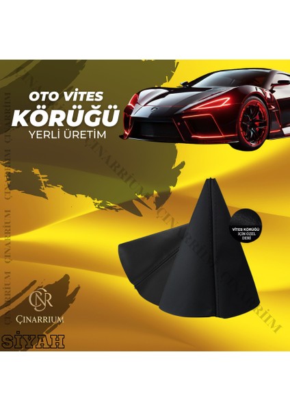 Ford Fiesta Siyah Deri Özel Yeni Tasarım Siyah Spor Dikiş Vites Körüğü indirimleri