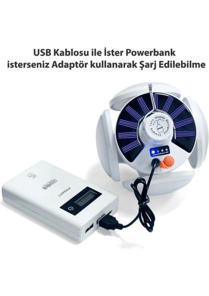 P-038 Solar Güneş Enerji ve USB Sarjli 5 Kanatlı fırsatları