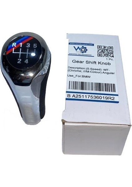 Bmw Vites Topuzu M Logolu Krom Bmw ( E46 - E87 - E90 - E91 ) Manuel 5 Vites