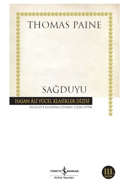 Sağduyu - Hasan Ali Yücel Klasikleri