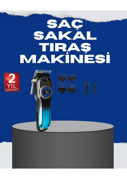 USB Type-C Şarjlı Kablosuz/kablolu Erkek Tıraş Makinesi