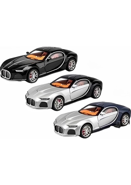 Sesli Işıklı Metal Bugatti Araba