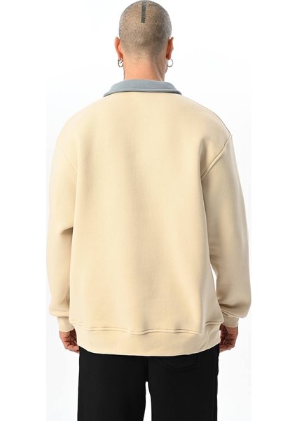 Boston Yakalı Sweatshirt