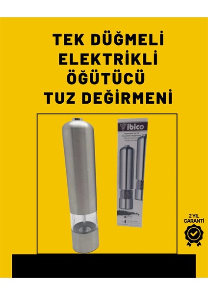 Elektrikli Baharat Öğütme Cihazı Ergonomik Şeffaf Gövde