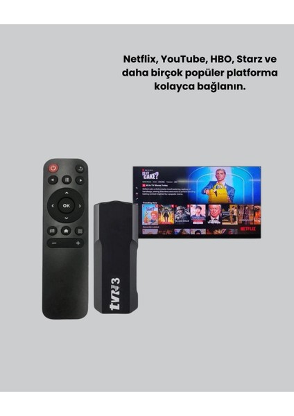 4K Ultra Hd Android Tv Stick – Tak Çalıştır Akıllı Tv Cihazı modelleri