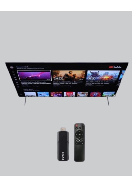 4K Ultra Hd Android Tv Stick – Tak Çalıştır Akıllı Tv Cihazı fırsatları