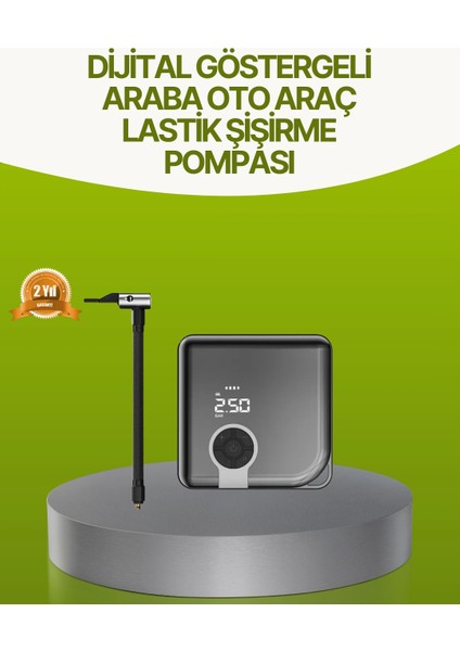 Dijital Ekranlı Taşınabilir Akıllı Araç Hava Kompresörü