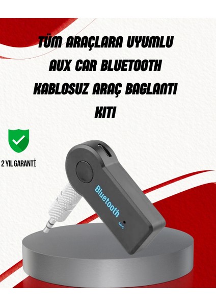 Eller Serbest Özellikli Bluetooth Aux Araç Kiti