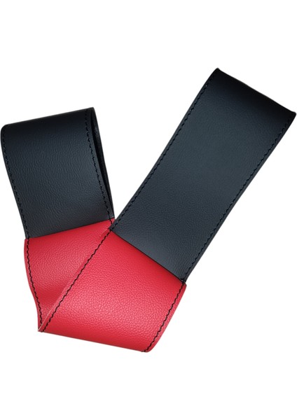 Dikişli Direksiyon Kılıfı Siyah Deri Kırmızı Deri Siyah Dikişli Iveco Stralis Tır Kamyon Için fiyatları