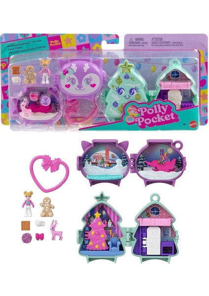 JGM53 Polly Pocket Sevimli Yılbaşı 2li Paket Oyun Seti indirimleri