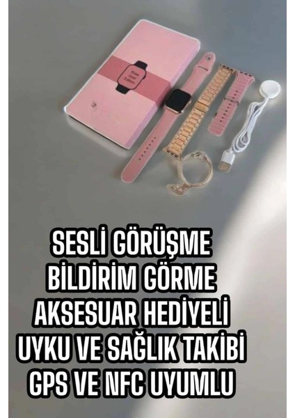 Akıllı Saat Sesli Görüşme Bildirim Görme Uyku ve Sağlık Takibi modelleri