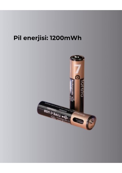 USB Type-C Şarjlı Aaa Lityum Pil | 1.5V Sabit Voltaj, 1000+ Şarj Döngüsü ile Uzun Ömür modelleri