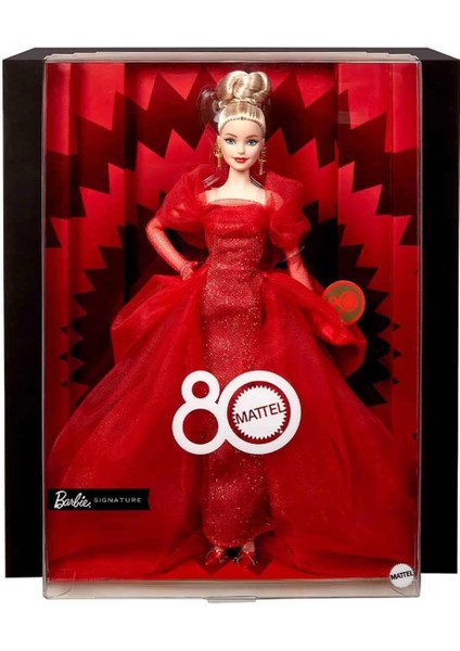 JBJ17 Mattel 80. Yıl Dönümü Koleksiyon Bebek - Sarışın indirimleri