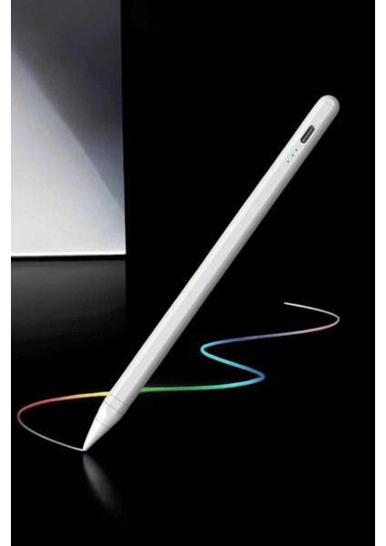 Dokunmatik Kalem Beyaz Şarjlı Yedek Uçlu Android ve Ios Uyumlu fiyatları