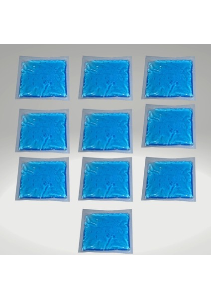 10 Adet Soğuk Sıcak Jel Kompres Termojel 13X13 cm