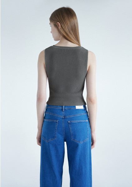 Yeşil Triko Top 1710349-70123