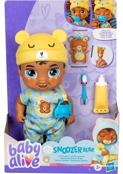 F9967 Baby Alive Lil Dreamer Snoozer Bear Uykucu Bebek +3 Yaş fırsatları