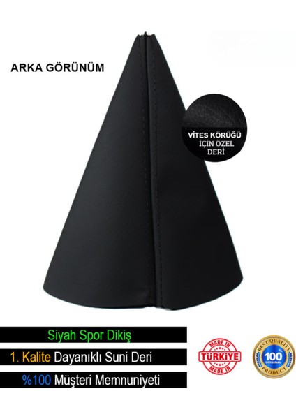 Ford Mondeo Siyah Deri Özel Yeni Tasarım Siyah Spor Dikiş Vites Körüğü modelleri