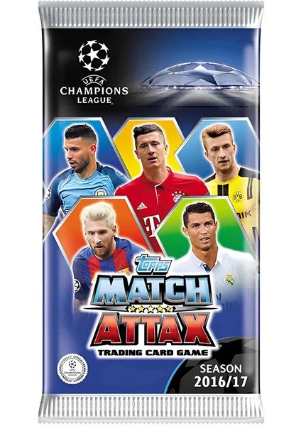 Uefa Şampiyonlar Ligi 16/17 Match Attax Futbolcu Kart
