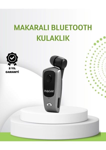 10 Saat Konuşma Süreli Klipsli Bluetooth Kulaklık