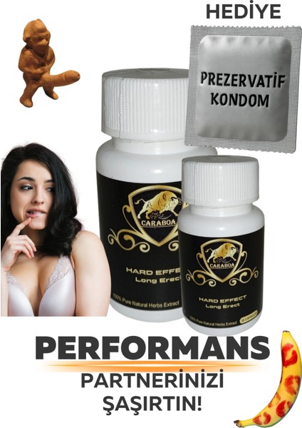 Caraboa Erkeklere Özel Sertleştiricili Performans Etkili Erect x 2 Adet