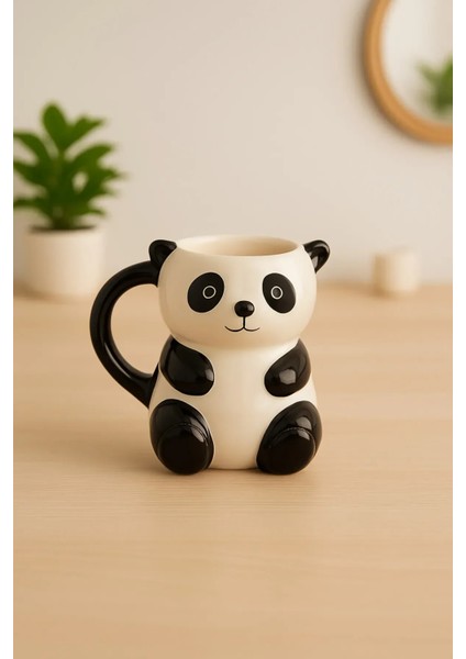 Panda Kupa Tamamıyla El Yapımı Özel Seri Özel Tasarım Kupa